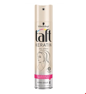 اسپری نگهدارنده حالت مو 48 ساعته مدل Keratin حاوی کراتین مناسب انواع مو حجم 250میل تافت
