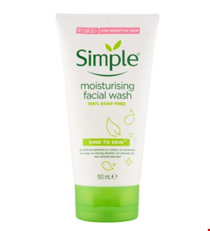 ژل شستشوی صورت سیمپل مدل Moisturizing حجم 150 میلی