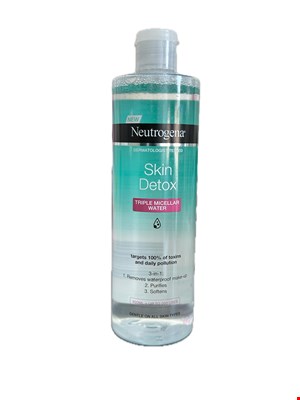 محلول میسلار واتر مدل Skin Detox مناسب انواع پوست حجم 400 میل نوتروژینا