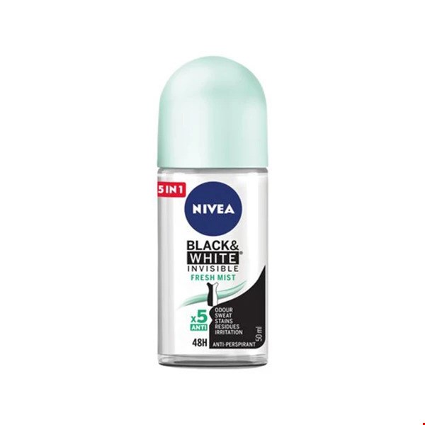 رول ضد تعریق زنانه نیوآ مدل Black White Fresh Mist حجم 50 میل